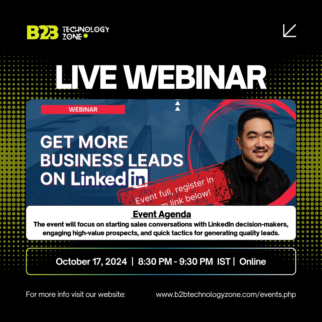 Master LinkedIn Sales: Webinar with B2B Expert Bob Low